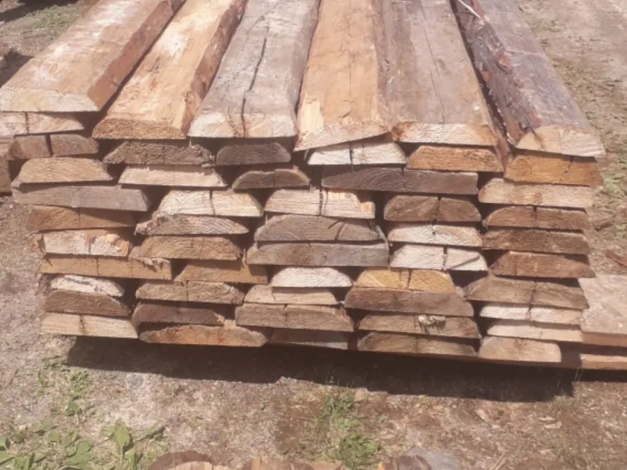 Unedged 42 mm hand-hewn boards — photo 2